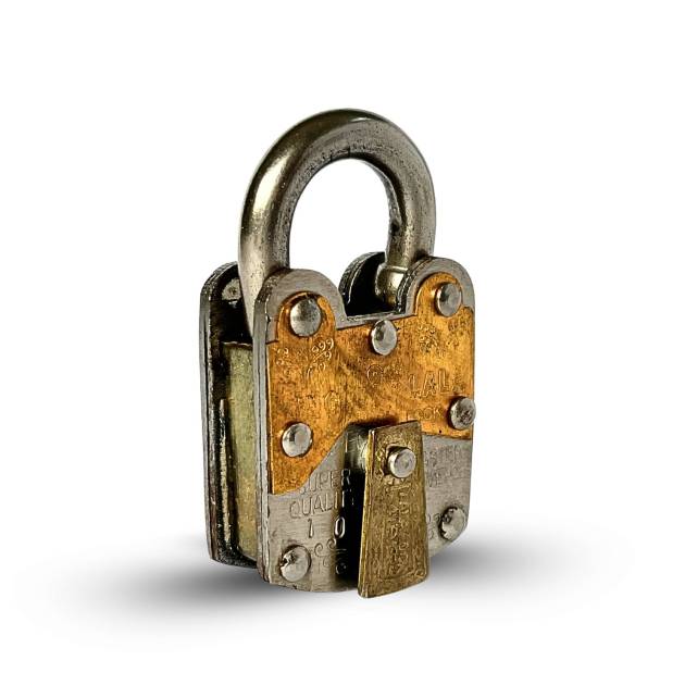 Butterfly Box Lock – 2 Plates, 3 Keys, 5 Lever (2 Inch, King Lala Handmade Lock)