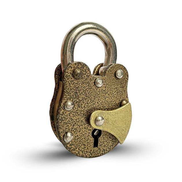 Vine Box Lock – 2 Plates, 3 Keys, Multi-Color (Hardened Steel Rod King Lala Handmade Lock))