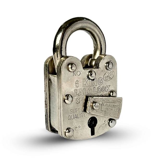 Black Box Lock – 3 Plates, 3 Keys, 5 Lever (2 Inch, King Lala Lock)